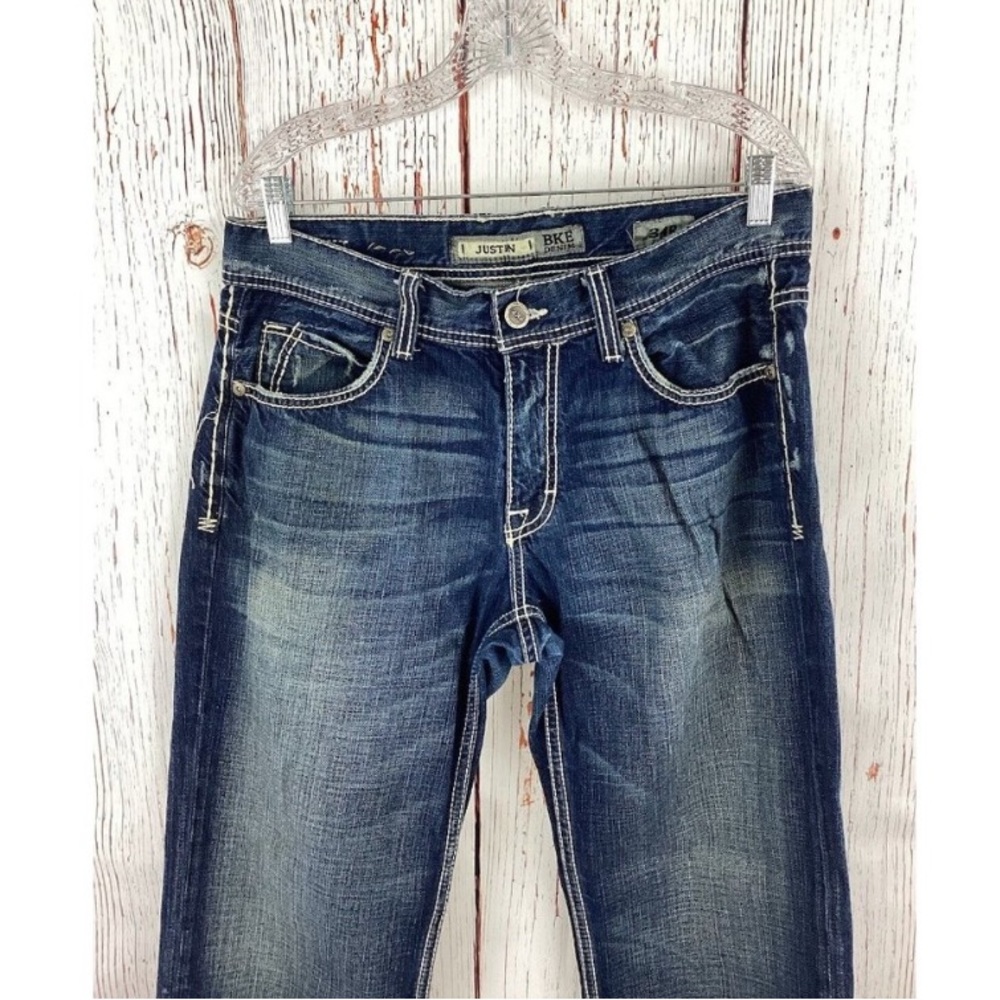 Buckle BKE Denim Jeans Justin Men's Size 34R
Distressed Faded
